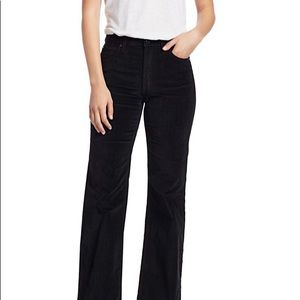 Joe’s the Molly high-rise flare black velvet
